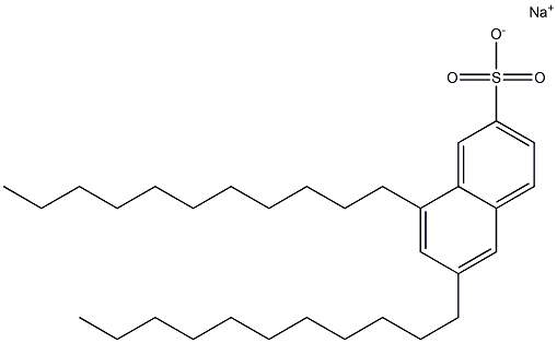 6,8-Diundecyl-2-naphthalenesulfonic acid sodium salt Struktur