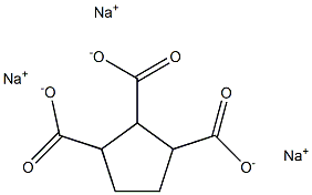 1,2,3-Cyclopentanetricarboxylic acid trisodium salt Struktur