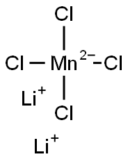 Dilithium tetrachloromanganate(II) Struktur