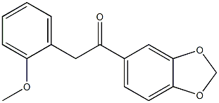 1-[3,4-(Methylenedioxy)phenyl]-2-(2-methoxyphenyl)ethan-1-one Struktur