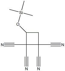 3-(Trimethylsiloxy)cyclobutane-1,1,2,2-tetracarbonitrile Struktur