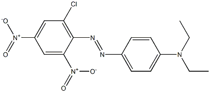 6-Chloro-2,4-dinitro-4'-(diethylamino)azobenzene Struktur