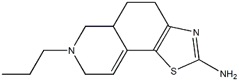 2-Amino-4,5,5a,6,7,8-hexahydro-7-propyl-1-thia-3,7-diaza-1H-cyclopenta[a]naphthalene Struktur