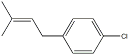 1-Chloro-4-(3-methyl-2-butenyl)benzene Struktur