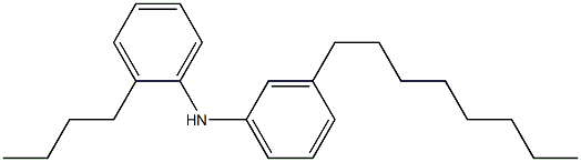 2-Butyl-N-(3-octylphenyl)aniline Struktur