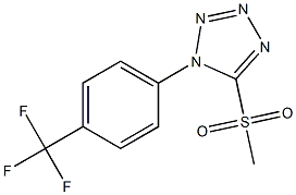 Methyl 1-(4-trifluoromethylphenyl)-1H-tetrazol-5-yl sulfone Struktur