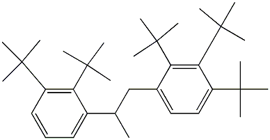 1-(2,3,4-Tri-tert-butylphenyl)-2-(2,3-di-tert-butylphenyl)propane Struktur