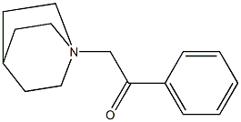 1-(2-Phenyl-2-oxoethyl)-1-azabicyclo[2.2.2]octane-1-ium Struktur