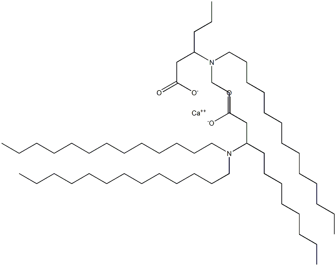 Bis[3-(ditridecylamino)hexanoic acid]calcium salt Struktur