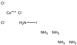 Iodopentamminecobalt(III) chloride Struktur