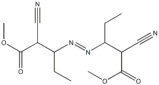 3,3'-Azobis(2-cyanovaleric acid)dimethyl ester Struktur