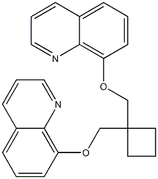 1,1-Bis[(8-quinolinyloxy)methyl]cyclobutane Struktur