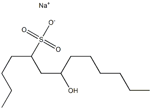 7-Hydroxytridecane-5-sulfonic acid sodium salt Struktur