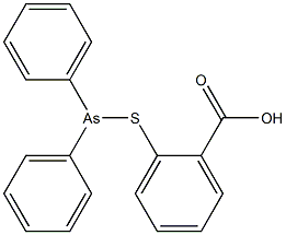 o-[(Diphenylarsino)thio]benzoic acid Struktur