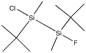 1,2-Di-tert-butyl-1-chloro-2-fluoro-1,2-dimethyldisilane Struktur