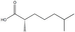 [S,(+)]-2,6-Dimethylheptanoic acid Struktur