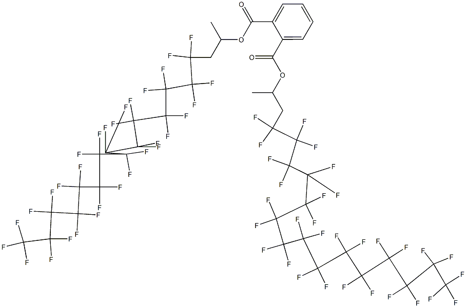 Phthalic acid di[2-(hentriacontafluoropentadecyl)-1-methylethyl] ester Struktur