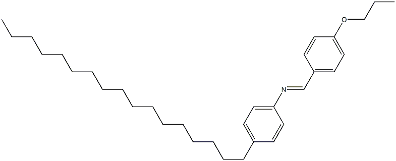 N-(4-Propoxybenzylidene)-4-heptadecylaniline Struktur