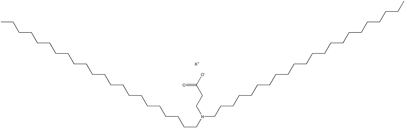 3-(Didocosylamino)propanoic acid potassium salt Struktur