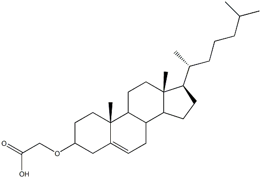 (Cholest-5-en-3-yl)oxyacetic acid Struktur