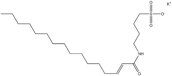 4-(2-Hexadecenoylamino)-1-butanesulfonic acid potassium salt Struktur