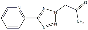 5-(2-Pyridyl)-2H-tetrazole-2-acetamide Struktur