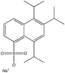 5,6,8-Triisopropyl-1-naphthalenesulfonic acid sodium salt Struktur