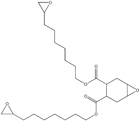 7-Oxabicyclo[4.1.0]heptane-3,4-dicarboxylic acid bis(8,9-epoxynonan-1-yl) ester Struktur