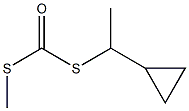 Dithiocarbonic acid S-methyl S-(1-cyclopropylethyl) ester Struktur