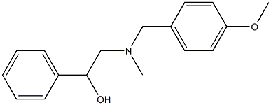 2-[N-(4-Methoxybenzyl)methylamino]-1-phenylethanol Struktur