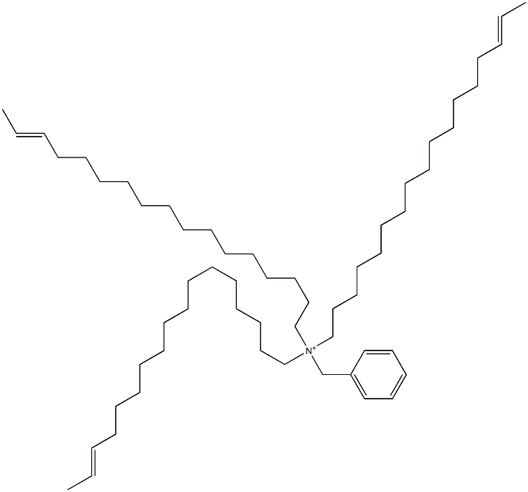 Tri(15-heptadecenyl)benzylaminium Struktur