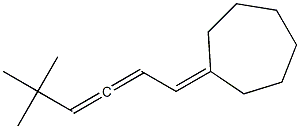 1-Cycloheptylidene-5,5-dimethyl-2,3-hexadiene Struktur