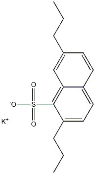 2,7-Dipropyl-1-naphthalenesulfonic acid potassium salt Struktur