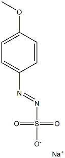 4-Methoxybenzenediazosulfonic acid sodium salt Struktur