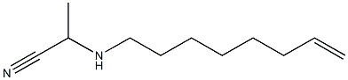 2-(7-Octenylamino)propiononitrile Struktur