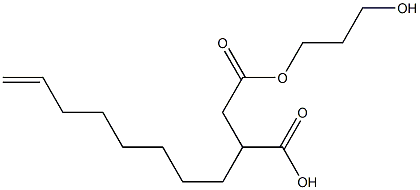 3-(7-Octenyl)succinic acid hydrogen 1-(3-hydroxypropyl) ester Struktur