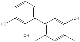 2',4',6'-Trimethyl-1,1'-biphenyl-2,3,3'-triol Struktur