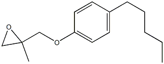 4-Pentylphenyl 2-methylglycidyl ether Struktur