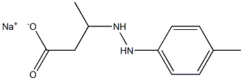 3-[2-(p-Tolyl)hydrazino]butyric acid sodium salt Struktur