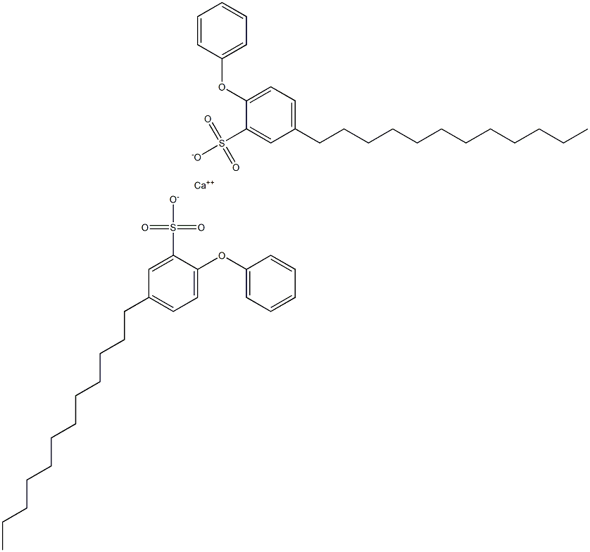 Bis(2-phenoxy-5-dodecylbenzenesulfonic acid)calcium salt Struktur