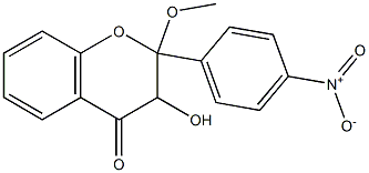 2-Methoxy-4'-nitroflavanonol Struktur