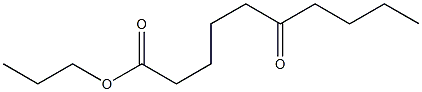 6-Ketocapric acid propyl ester Struktur