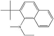 N-Ethyl-N-methyl-2-tert-butylnaphthalen-1-amine Struktur