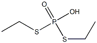 Bis(ethylthio)phosphinic acid Struktur