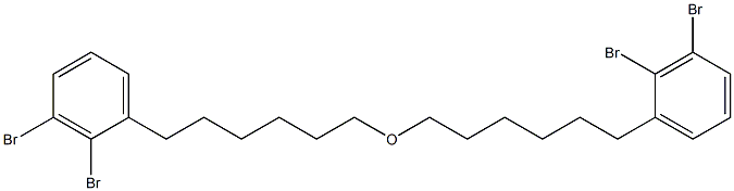 2,3-Dibromophenylhexyl ether Struktur