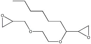 2,2'-[1-Hexyl-1,2-ethanediylbis(oxymethylene)]bis(oxirane) Struktur