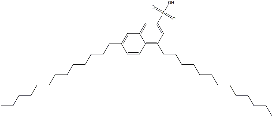 4,7-Ditridecyl-2-naphthalenesulfonic acid Struktur