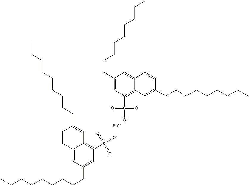 Bis(3,7-dinonyl-1-naphthalenesulfonic acid)barium salt Struktur