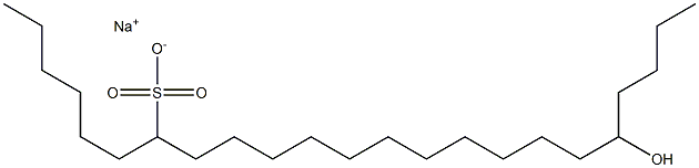 19-Hydroxytricosane-7-sulfonic acid sodium salt Struktur