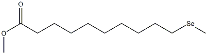 11-Selenadodecanoic acid methyl ester Struktur